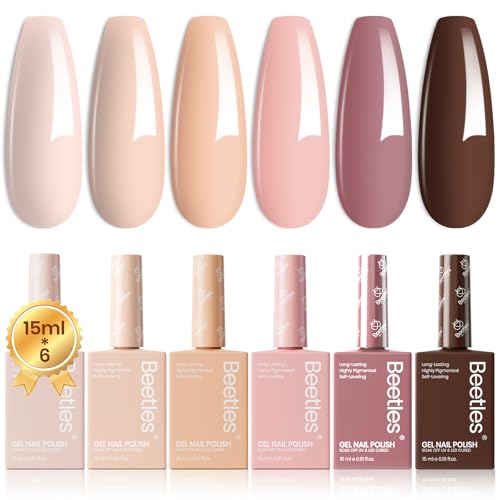 Beetles 6Pcs Gel Polish Set: Long-Lasting DIY Nail Art