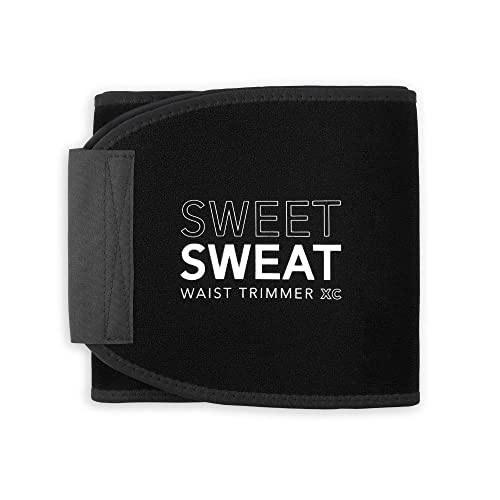 Sweet Sweat Waist Trimmer 'Xtra-Coverage' Belt | Premium Waist Trainer with More Torso Coverage for a Better Sweat! (Small)