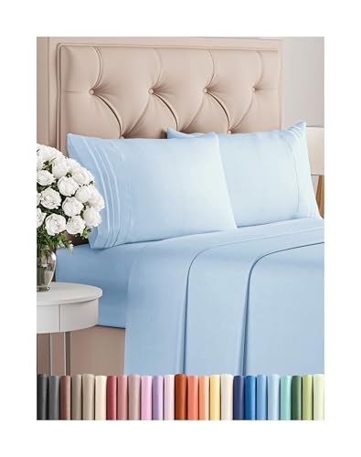 CGK Unlimited 4-Piece King Sheets - Soft, Deep Pockets, Breathable