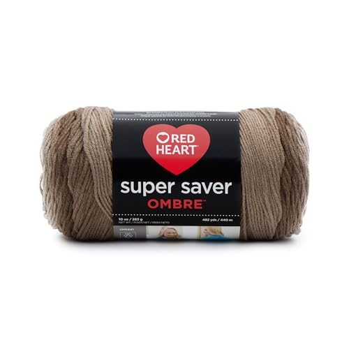 Coats & Clark E305.3987 C&C Red Heart Super Saver Yarn 10 oz Ombre Cocoa RH SSaver 10 oz Ombre Cocoa