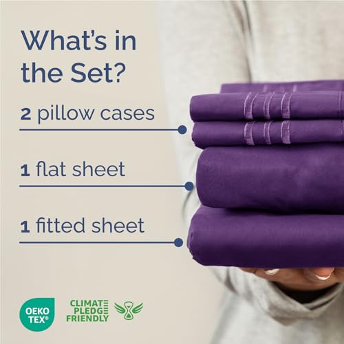 CGK Unlimited 4 Piece Sheet Set - Soft, Deep Pockets