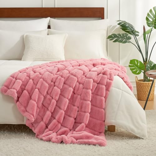Cozy Bliss Faux Fur Throw Blanket