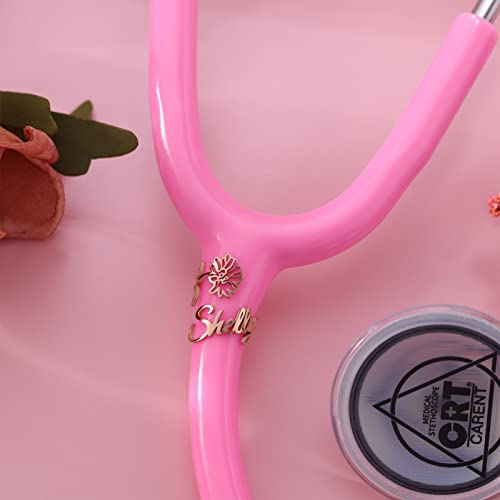 Stethoscope Name Tag Personalized Stethoscope Charms with ID Tag Accessories Nurses Week Gift for Nurse Doctor Medical Assistant
