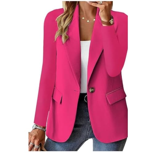 Droeadgor Hot Pink Blazer: 82% Off Trendy Business Casual
