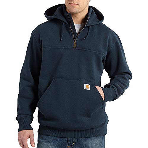 Carhartt Men's Rain Defender Heavyweight Loose Fit Quarter-Zip Sweatshirt - XLT New Navy