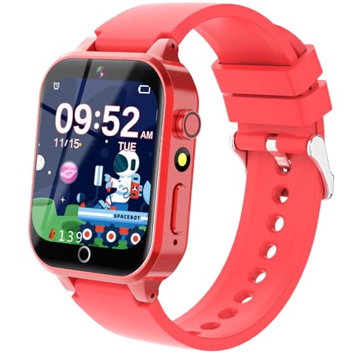 Kids Smart Watch Gift for Girls Age 4-12 26 Games HD Touch Screen Kids Watches with Video Camera Music Player Pedometer 12/24 hr Educational Toys Birthday Gifts for Girls Ages 6 7 8 9 10