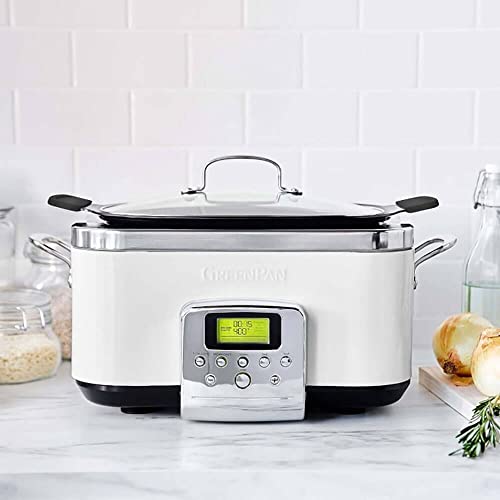 Ceramic Nonstick 6-Quart Slow Cooker | Cloud Cream