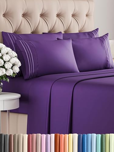 CGK Unlimited 6-Piece King Size Sheets Set - Soft & Breathable