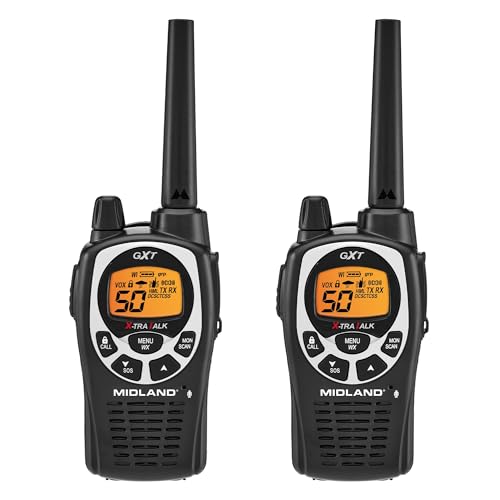 36-Mile GMRS Radio Pair with 28 Channels & Hands-Free