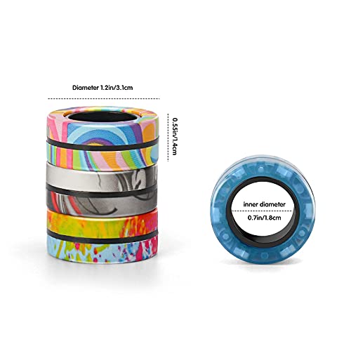 Magnetic Rings Fidget Toy Set Idea ADHD Fidget Toys Adult Fidget Magnets Spinner Rings for Anxiety Relief Therapy Fidget Pack Great Gift for Adults Teens Kids (3PCS)