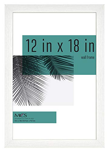 MCS White Woodgrain 12x18 Picture Frame
