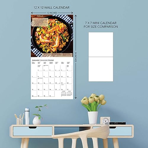 2024 Foodie Wall Calendar 12"x12"