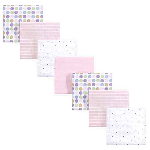 Luvable Friends 7-Pack Pink Flannel Blankets