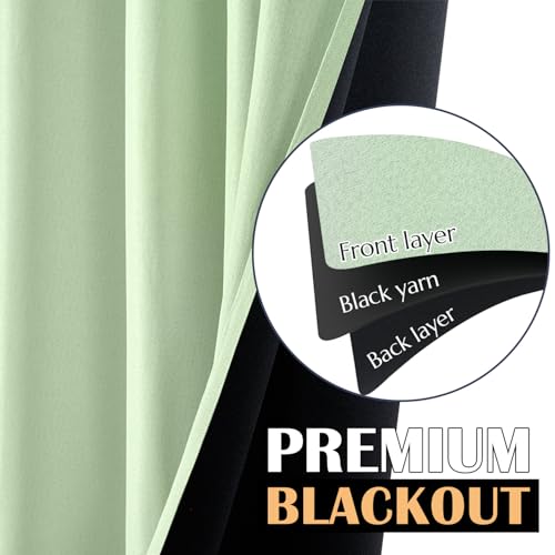 jinchan 95% Blackout Curtain: Sleep Better