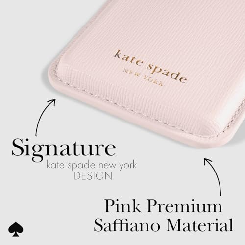 Kate Spade New York Magnetic Wallet/Card Holder - Compatible with MagSafe Wallet - Pale Dogwood