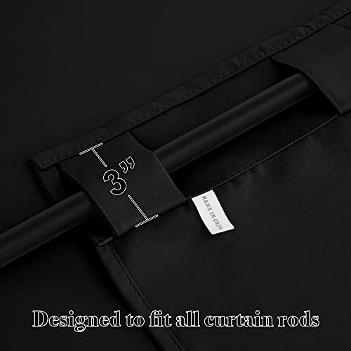 RYB HOME Blackout Curtains: Block 85-95% Sunlight