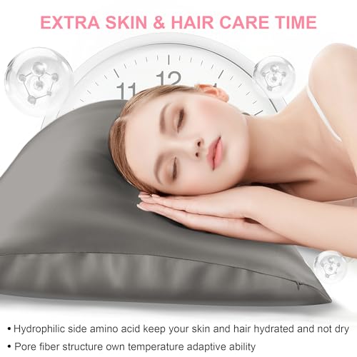 LYSHIN Mulberry Silk Pillow Cases - Ultra Smooth for Hair & Skin