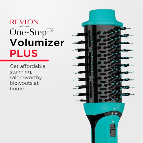 REVLON One-Step Volumizer PLUS 2.0 Hair Dryer and Hot Air Brush Teal