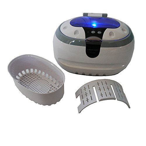 iSonic® Ultrasonic Jewelry Cleaner CD-2800 with Cleaning Solution Concentrate CSGJ01 110V white