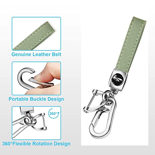 MILD EAST For Ford Key Fob Cover with Keychain Soft TPU Key Case Shell Full Protection for Ford Explorer Fusion Escape Edge Expedition F150 F250 F350 F450 F550 Maverick Mustang(Green)