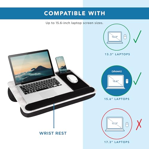 Home Office Pro Lap Desk White Marble