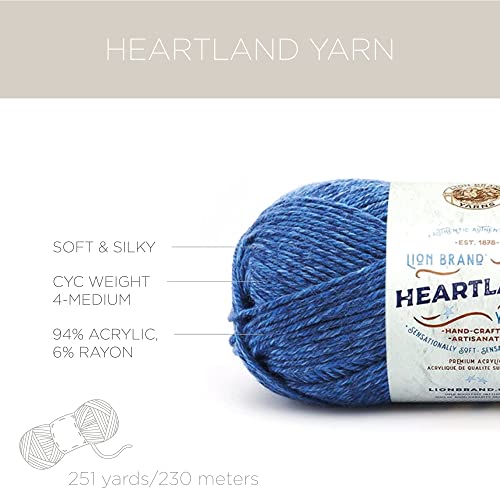 (3 Pack) Lion Brand Heartland Yarn - Sequoia