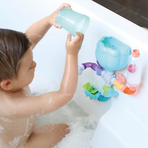 Nuby Wacky Waterworks Pipes Bath Toy with Interactive Features for Cognitive Development