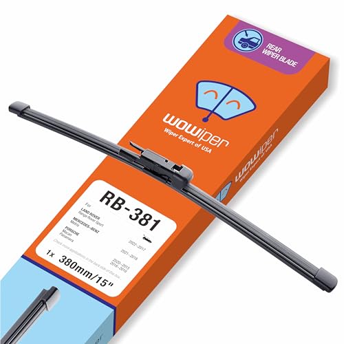 15 inch (A381H) Rear Wiper Blade Replacement for Porsche Macan 2020-2015 Panamera 2016-2010 /Land Rover Range Rover Sport 2022-2017 /Ram ProMaster City 2021-2015 Back Windshield Wiper +More