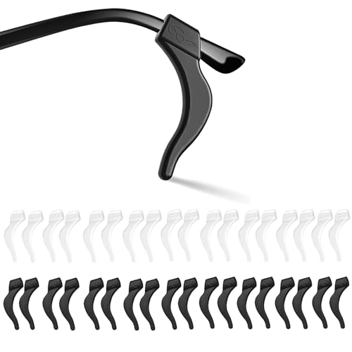 SMARTTOP Eyeglass Ear Grip-20 Pairs eye glasses ear grippers Anti-slip glasses holders for ears Silicone Ear Hook glasses ear grip Retainer for Sports Glasses Sunglasses Reading Glasses