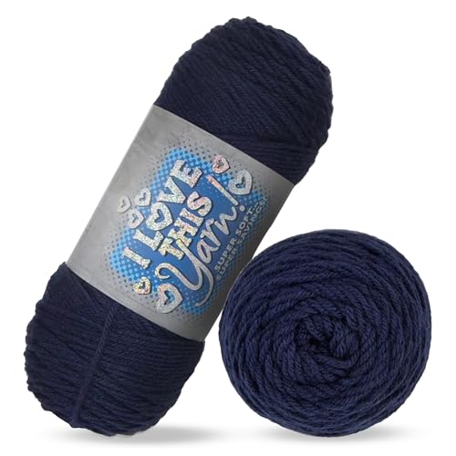 Hobby Lobby Navy I Love This Yarn 355 Yards