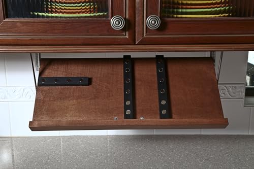 Large Cherry Under Cabinet Knife Rack