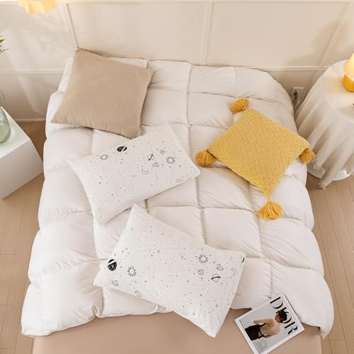 ECOCOTT 2 Pack Pillowcase: 100% Cotton Space Interstellar Pattern