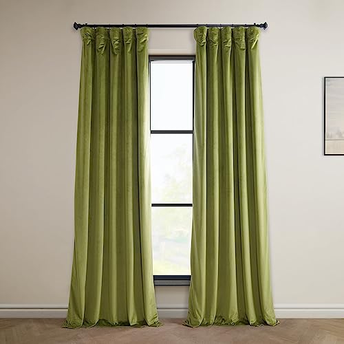 HPD Half Price Drapes Heritage Velvet Curtain