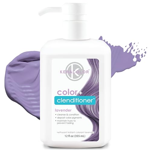 Keracolor Clenditioner LAVENDER Hair Dye - Semi Permanent Hair Color Depositing Conditioner Cruelty-free 12 Fl. Oz.