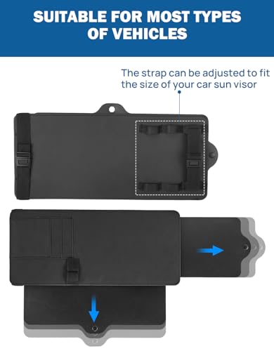 JOYTUTUS Car Sun Visor Extender Sun Visor for Car Protects from Anti-Glare UV Rays Car Visor Extender Sun Blocker Sun Windshield Sunshade for car SUV