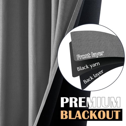jinchan 100% Blackout Curtain: Sleep Better, Save 61%