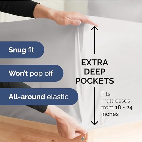 CGK Unlimited Extra Deep Twin XL Fitted Sheet