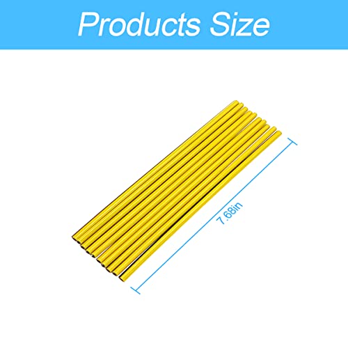 20 Pieces Car Air Conditioner Decoration Strip for Vent Outlet Universal Waterproof Bendable Air Vent Outlet Trim Decoration Suitable for Most Air Vent Outlet Car Interior Accessories (Yellow)