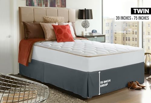 Utopia Bedding Twin Bed Skirt - Soft, Elegant, & Fade Resistant