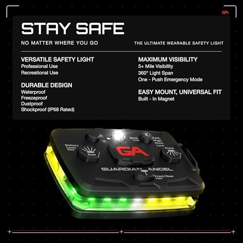 Green/Yellow Green/Yellow Wearable Safety Light