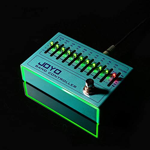 JOYO EQ Pedal 10 Band Equalizer (31.25Hz-16kHz) for Electric Guitar & Bass Including 4-string/ 5-string / 6-string/ 7-string Guitars (R-12)