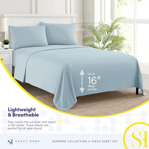 Sweet Home Collection 1800 Collection Microfiber Sheet Set – Ultra-Soft Luxury Bedding