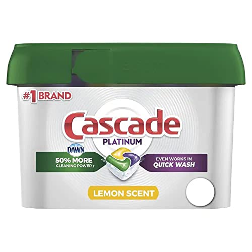 Autre (Casques et écouteurs) Cascade Platinum 洗碗机垫 ActionPacs 洗碗机洗涤剂 柠檬味 62 只装