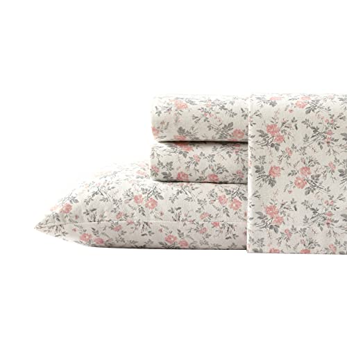Laura Ashley Home King Sheets: Soft Cotton Flannel Bedding