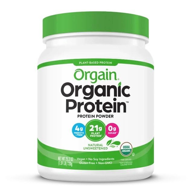 ORGAIN Organic Protein Powder Plant Nat Unswtnd 720 GR