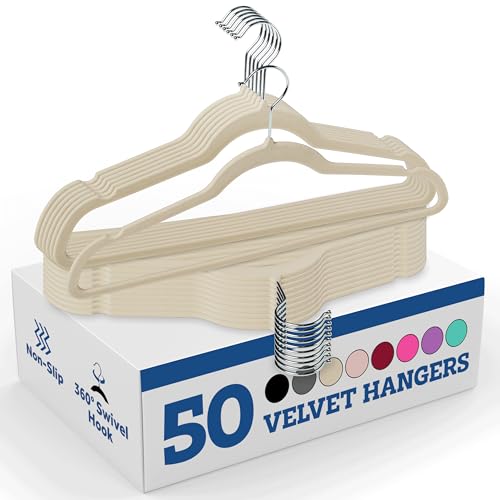 ZOBER Velvet Hangers 50 Pack: Test-Approved Space Savers