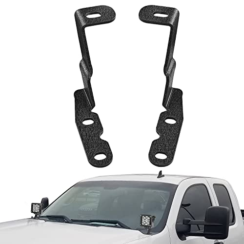 Ditch Light Mount Brackets For 2007-2013 GMC Yukon Sierra & Chevy Suburban Tahoe Silverado (Pair)