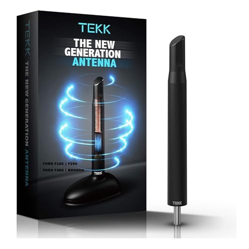 Tekk Short Antenna Compatible with Ford F150 | F250 | F350 | F450 | F550 | Bronco | Designed for Optimized FM/AM Reception | 4.8 Inches