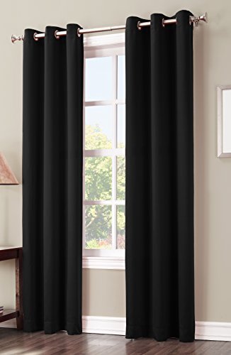 Blackout Curtain 40x63 Solid Black
