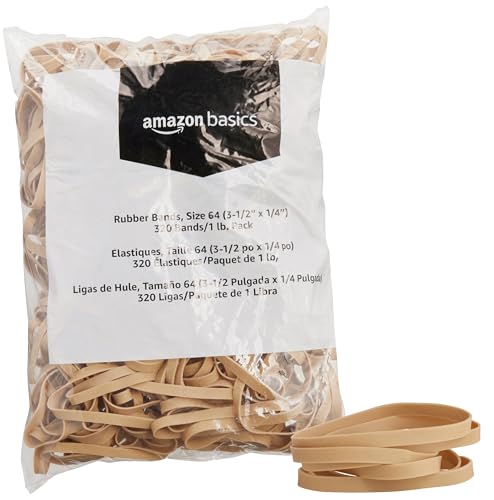AmazonBasics Rubber Bands Size 64, 25-Pack, 12% Off